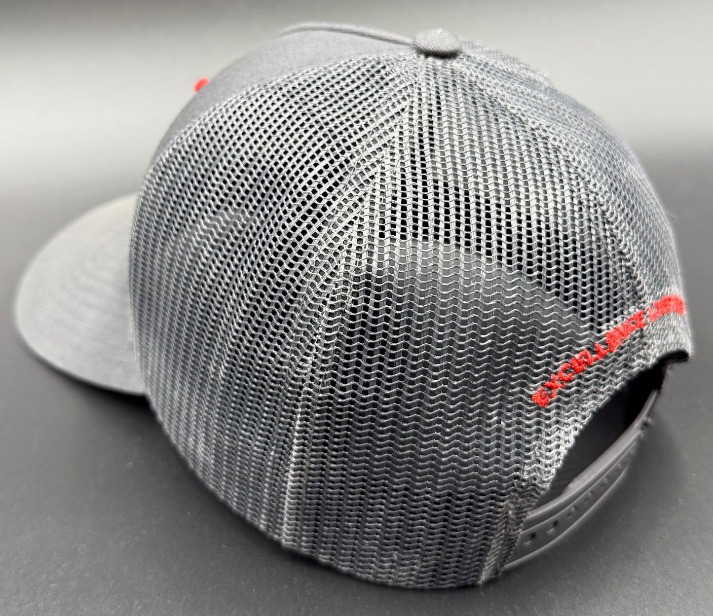 Western "Excellence Lives Here" Trucker Hat – Red W Edition